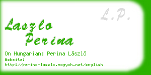 laszlo perina business card