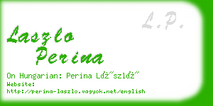 laszlo perina business card